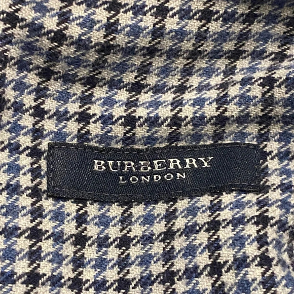 Burberry Men's Button Down Shirt/Blue/Black/White, 16703 - Picture 5 of 10